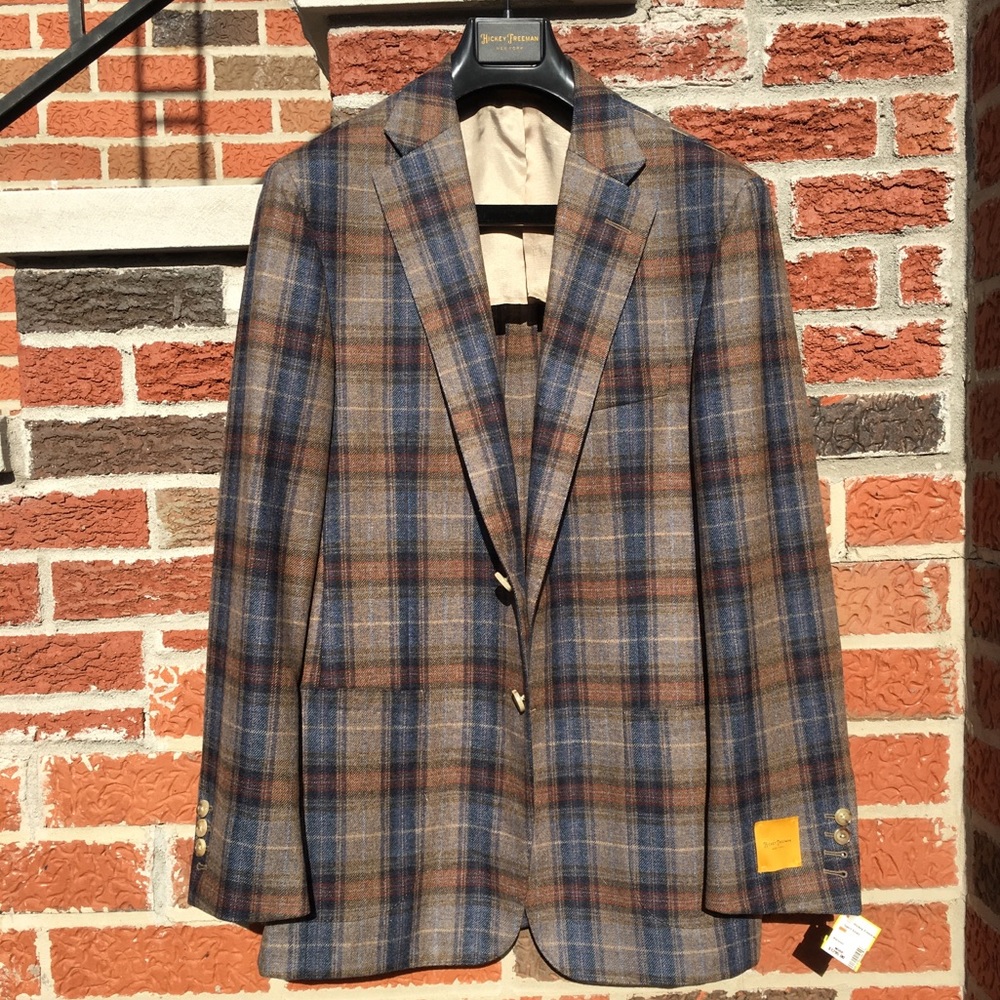 HICKEY FREEMAN wool/cashmere blazer 40R NWT!